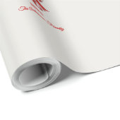 Aangepast snoepriet Kerst rood cadeau Cadeaupapier (Rol Hoek)