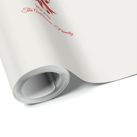 Aangepast snoepriet Kerst rood cadeau Cadeaupapier (Rol Hoek)