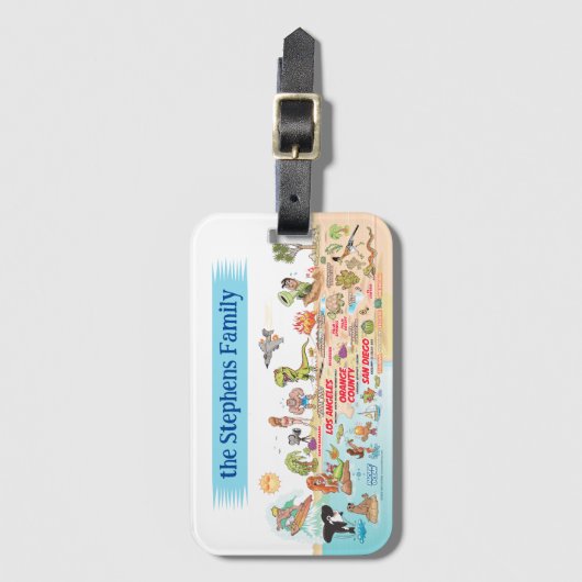 Aangepast SoCal Bagagelabel (Voorkant (verticaal))