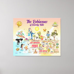 Aangepast SoCal Canvas Afdruk