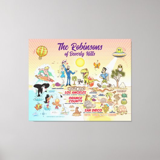 Aangepast SoCal Canvas Afdruk (Voorkant)