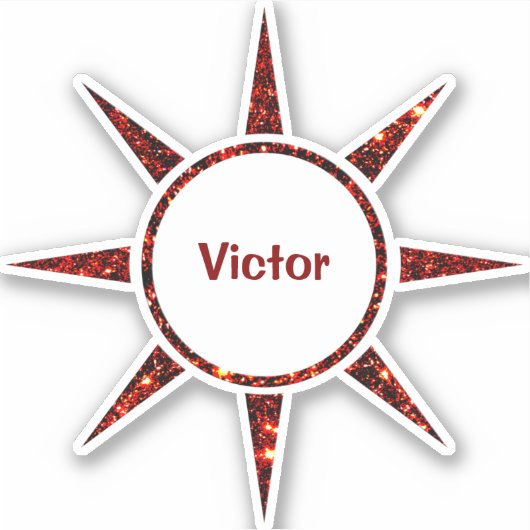 Aangepast sociaal Man Sticker (Voorkant)