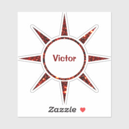 Aangepast sociaal Man Sticker