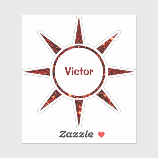 Aangepast sociaal Man Sticker (Vel)