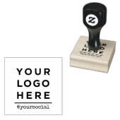 Aangepast sociaal netwerk voor zakelijke Logo Rubberstempel (Gestempeld)
