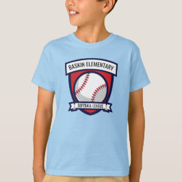 Aangepast Softbal Baseball Logo T-shirt
