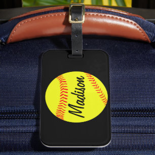 Aangepast Softball-Bagagelabel Bagagelabel