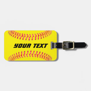 Aangepast Softball-Bagagelabel Bagagelabel