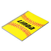 Aangepast Softball-Notitieboek Notitieboek (Linkerzijde)