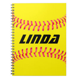 Aangepast Softball-Notitieboek Notitieboek