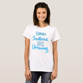 Aangepast "Sophia Santorini, Greece Dreaming" T-sh T-shirt (Voorkant volledig)