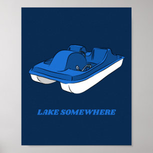 Aangepast Souvenir Pedal Boat - Gepersonaliseerd Poster