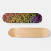 Aangepast spaanbord voor regenbooggeld skateboard (Horizontaal)