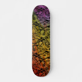 Aangepast spaanbord voor regenbooggeld skateboard (Voorkant)