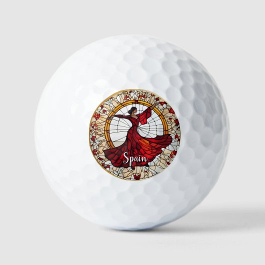 Aangepast Spanje vakantie souvenir Golfballen (Voorkant)