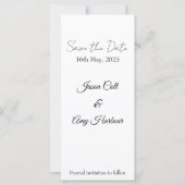 Aangepast sparen de Datum (Achterkant)