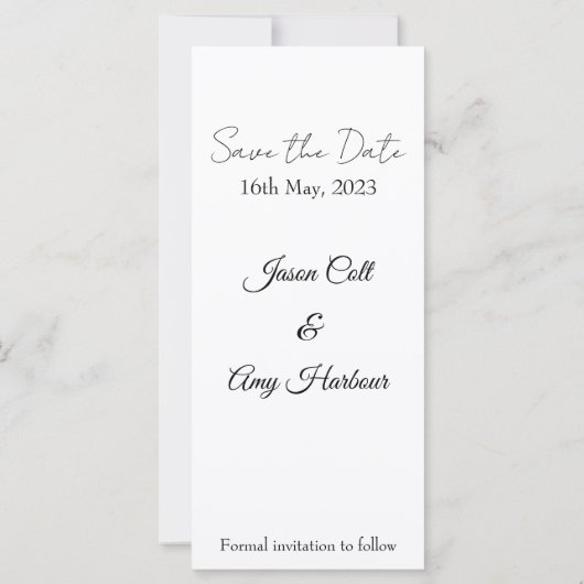 Aangepast sparen de Datum (Achterkant)