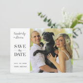 Aangepast sparen de Datum die de Bieden met Foto n Save The Date (Staand voorkant)