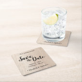 Aangepast sparen de datum Gedrukt Hout Kartonnen Onderzetters (Insitu)