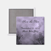 Aangepast sparen de Datum Gehakt Paars Sky Magnet (Voorkant / Achterkant)