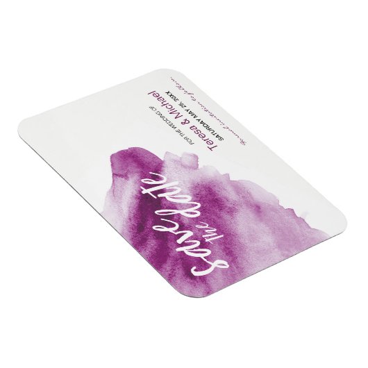 Aangepast Sparen de datum van de Waterverf splash  Magneet (Rechterzijde)