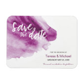 Aangepast Sparen de datum van de Waterverf splash  Magneet (Horizontaal)