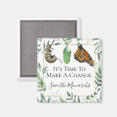 Aangepast sparen het Monarch bericht Butterflies Magneet (Voorkant / Achterkant)