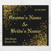 Aangepast Sparkling Wijnetiket (Enkel label)