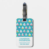 Aangepast spatbord voor foto's bagagelabel (Achterkant verticaal)