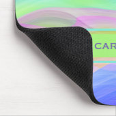 Aangepast spatroon voor Abstracte Retro Cool Waves Muismat (Hoek)