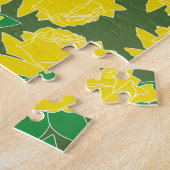 Aangepast spatroon voor gele rozen legpuzzel (Zijkant)