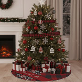 Aangepast spatten en snowflake kerstboom rok