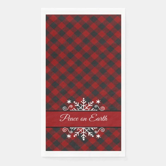 Aangepast spatten en snowflake servet (Voorkant)