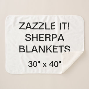 Aangepast, speciaal aangepast 30 x 40-inch Sherpa Deken