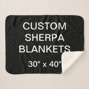 Aangepast, speciaal aangepast 30 x 40-inch Sherpa Deken