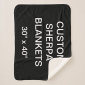 Aangepast, speciaal aangepast 30 x 40-inch Sherpa  Sherpa Deken (Voorkant)