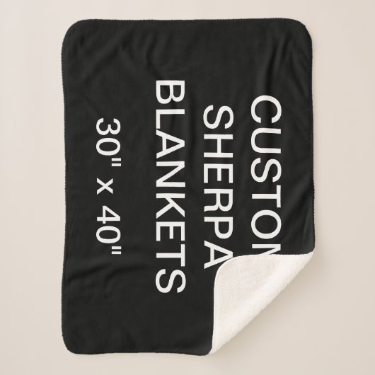 Aangepast, speciaal aangepast 30 x 40-inch Sherpa Sherpa Deken (Voorkant)