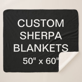 Aangepast, speciaal aangepast 50 x 60-inch Sherpa  Deken