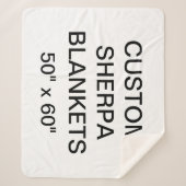 Aangepast, speciaal aangepast 50 x 60-inch Sherpa  Sherpa Deken (Voorkant)