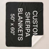 Aangepast, speciaal aangepast 50 x 60-inch Sherpa  Sherpa Deken (Voorkant)
