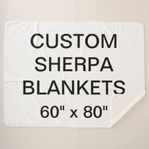 Aangepast, speciaal aangepast 60 x 80-inch Sherpa Deken