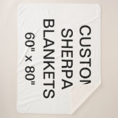 Aangepast, speciaal aangepast 60 x 80-inch Sherpa Sherpa Deken (Voorkant)