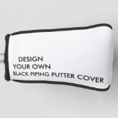 Aangepast, speciaal aangepast Hoesje voor Black Pu Golfheadcover (Voorkant)