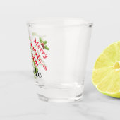 Aangepast, speciaal voor kerstmis afdrukken ontwor shot glas (Rechts)