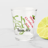 Aangepast, speciaal voor kerstmis afdrukken ontwor shot glas (Voorkant)