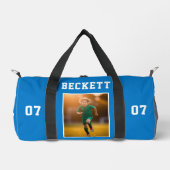 Aangepast spelernummer Kinder aandenken Motivatie Plunjezak (Voorkant)