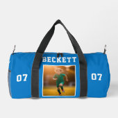 Aangepast spelernummer Kinder aandenken Motivatie Plunjezak (Achterkant)