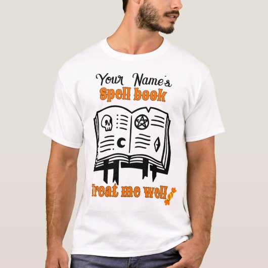 aangepast Spellingsboek, behandel me goed grappig  T-shirt (Voorkant)