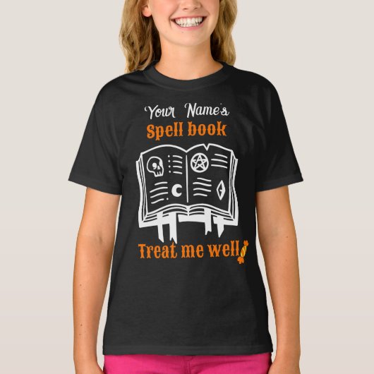 aangepast Spellingsboek, behandel me goed grappig  T-shirt (Voorkant)