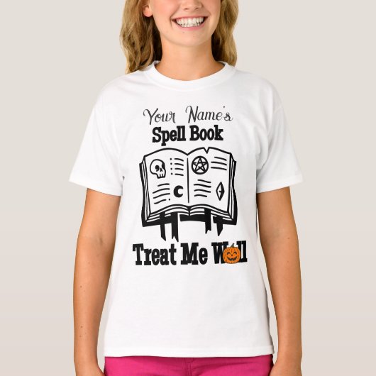 aangepast Spellingsboek, behandel me goed grappig  T-shirt (Voorkant)
